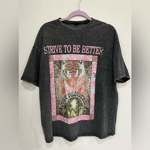 SHEIN Oversized Strive to be Better T-Shirt